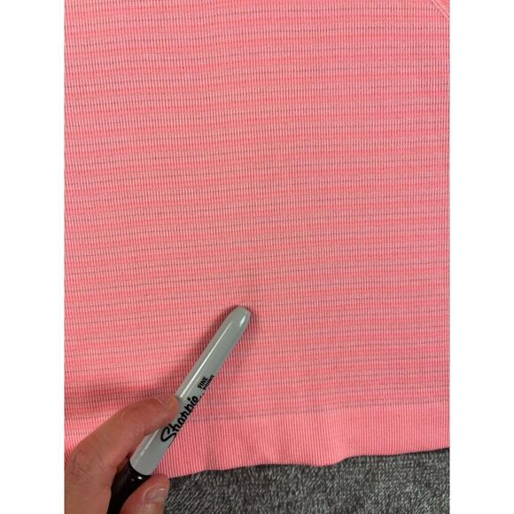 Lululemon Swiftly Tech Long Sleeve Thumb Hole Pink Striped Women's 6 Running - Picture 8 of 12